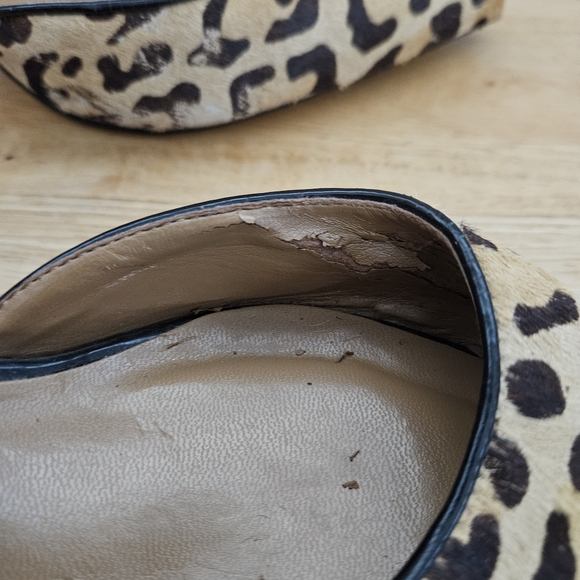 J. Renee Leopard Animal Print Halley Slingback Pointed Toe Heels Shoes. Size 9. - Picture 4 of 8